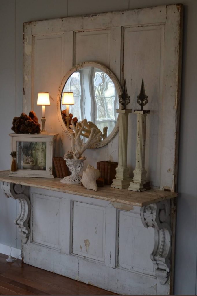  Use a Rustic Stable Door as a Display Shelf