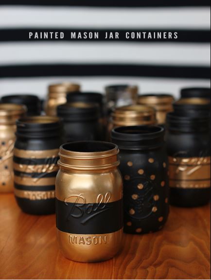  Paint Mason Jars in Glamorous Colors