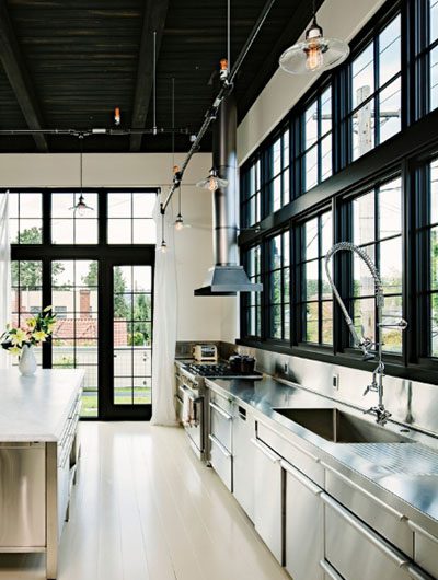  An Industrial Look with Steel and Wrought Iron