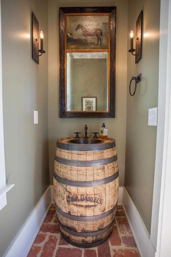  Go Rustic With a Repurposed Wine Barrel