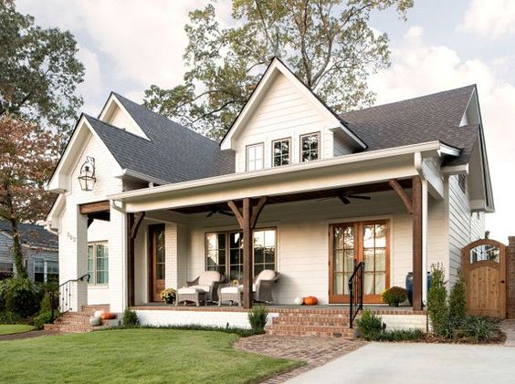  Look for a Large Porch With Thick Wooden Beams