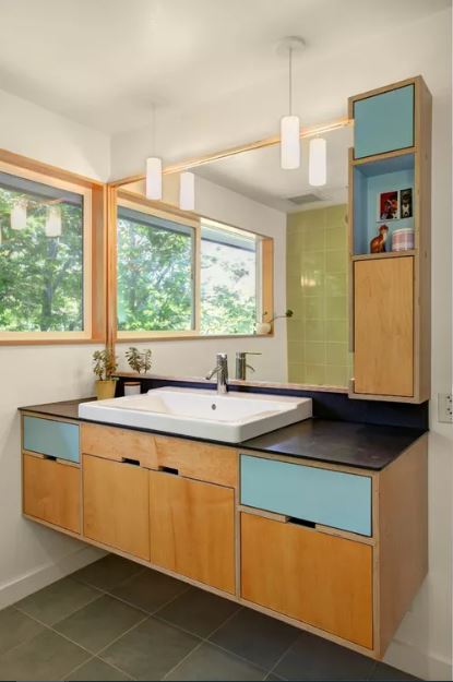  Use Color Blocks for a Mid Century Modern Look